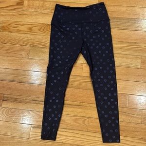 Beyond Yoga Black and Blue Patterned Track Pants
